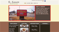 Desktop Screenshot of elsarapemexicanrestaurant.net