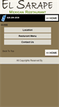 Mobile Screenshot of elsarapemexicanrestaurant.net